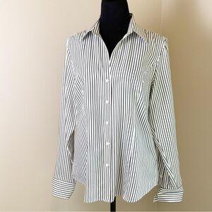 Paperwhite Striped Button Down Shirt 10